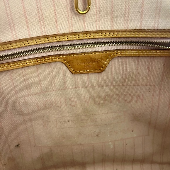 Pre Owned AUTH Louis Vuitton MM Azul Neverfull - Picture 9 of 11